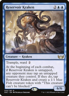 naokuroshop MTG [SNC][056][青][R][EN][溜め池のクラーケン/Reservoir Kraken]（foil） NM