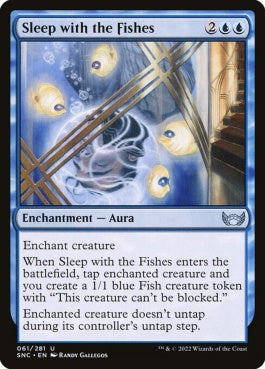 naokuroshop MTG [SNC][061][青][U][EN][魚の餌になる/Sleep with the Fishes]（foil） NM