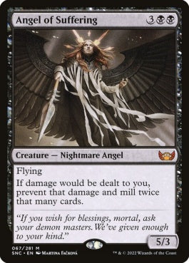 naokuroshop MTG [SNC][067][黒][M][EN][受難の天使/Angel of Suffering]（foil） NM