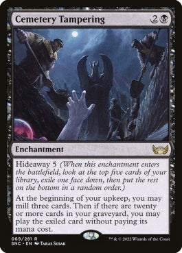 naokuroshop MTG [SNC][069][黒][R][EN][墓所細工/Cemetery Tampering]（foil） NM