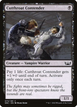 naokuroshop MTG [SNC][073][黒][C][EN][殺しの競技者/Cutthroat Contender]（foil） NM