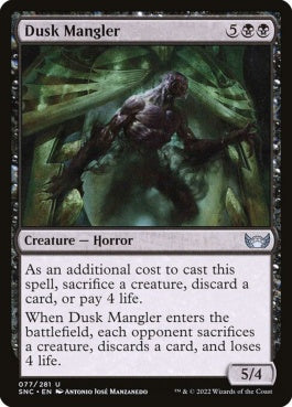 naokuroshop MTG [SNC][077][黒][U][EN][薄暮の刻み獣/Dusk Mangler]（foil） NM