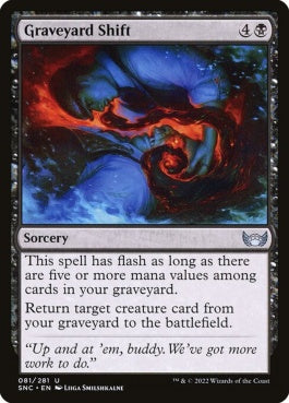 naokuroshop MTG [SNC][081][黒][U][EN][墓所の変容/Graveyard Shift]（foil） NM