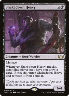 naokuroshop MTG [SNC][095][黒][R][EN][強請る大入道/Shakedown Heavy]（foil） NM