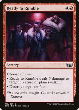 naokuroshop MTG [SNC][119][赤][C][EN][喧嘩上等/Ready to Rumble]（foil） NM