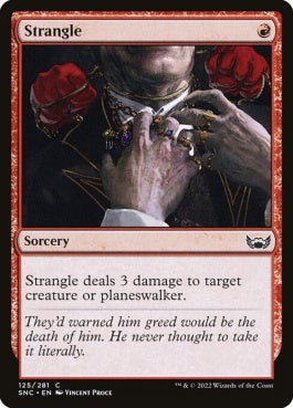 naokuroshop MTG [SNC][125][赤][C][EN][絞殺/Strangle]（foil） NM