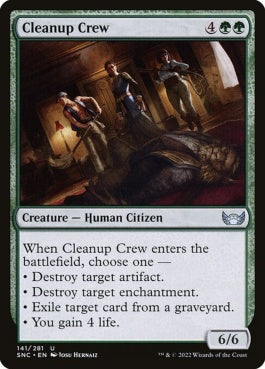 naokuroshop MTG [SNC][141][緑][U][EN][掃除係/Cleanup Crew] NM