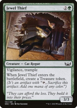 naokuroshop MTG [SNC][151][緑][C][EN][宝石泥棒/Jewel Thief]（foil） NM