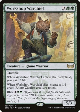 naokuroshop MTG [SNC][165][緑][R][EN][作業場の戦長/Workshop Warchief] NM