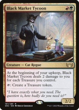 naokuroshop MTG [SNC][167][多][R][EN][闇市場の巨頭/Black Market Tycoon]（foil） NM