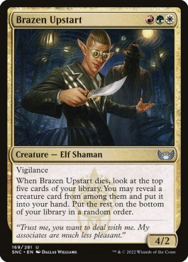 naokuroshop MTG [SNC][169][多][U][EN][厚顔な成り上がり/Brazen Upstart]（foil） NM