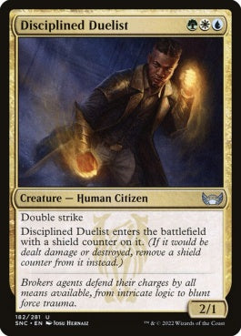 naokuroshop MTG [SNC][182][多][U][EN][規律正しい決闘者/Disciplined Duelist]（foil） NM