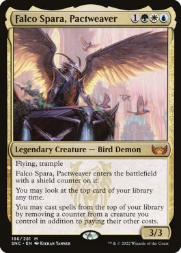 naokuroshop MTG [SNC][186][多][M][EN][契約紡ぎ、ファルコ・スパーラ/Falco Spara, Pactweaver]（foil） NM