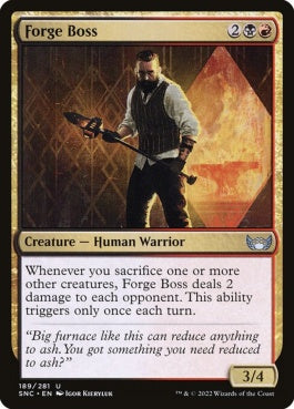 naokuroshop MTG [SNC][189][多][U][EN][鍛冶場の親方/Forge Boss]（foil） NM