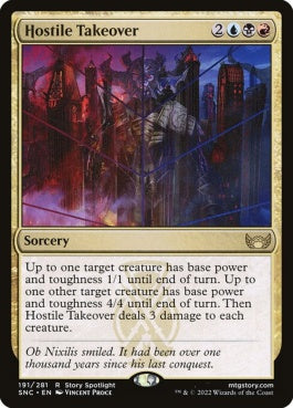 naokuroshop MTG [SNC][191][多][R][EN][敵意ある乗っ取り/Hostile Takeover]（foil） NM