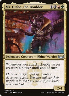 naokuroshop MTG [SNC][204][多][U][EN][磐石、ミスター・オルフィオ/Mr. Orfeo, the Boulder]（foil） NM