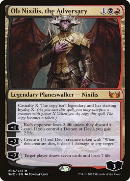 naokuroshop MTG [SNC][206][多][M][EN][敵対するもの、オブ・ニクシリス/Ob Nixilis, the Adversary]（foil） NM