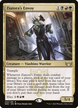 naokuroshop MTG [SNC][232][多][R][EN][ジアトラの特使/Ziatora's Envoy]（foil） NM