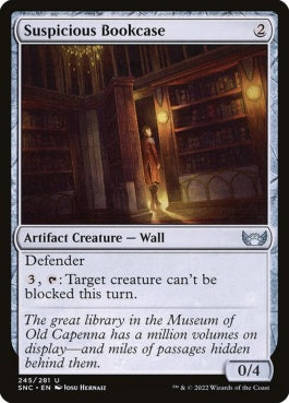 naokuroshop MTG [SNC][245][茶][U][EN][怪しげな書架/Suspicious Bookcase]（foil） NM