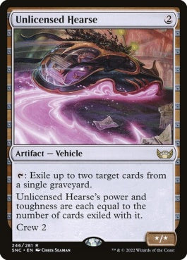 naokuroshop MTG [SNC][246][茶][R][EN][未認可霊柩車/Unlicensed Hearse]（foil） NM