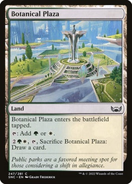 naokuroshop MTG [SNC][247][土地][C][EN][植物広場/Botanical Plaza]（foil） NM