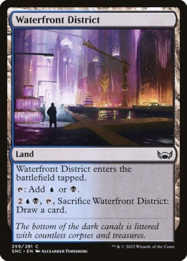 naokuroshop MTG [SNC][259][土地][C][EN][水辺地区/Waterfront District]（foil） NM