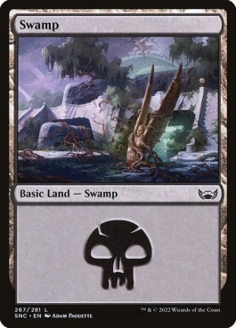 naokuroshop MTG [SNC][267][土地][C][EN][沼/Swamp]（foil） NM