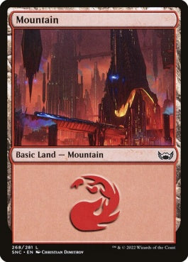 naokuroshop MTG [SNC][268][土地][C][EN][山/Mountain]（foil） NM