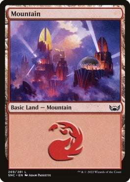 naokuroshop MTG [SNC][269][土地][C][EN][山/Mountain]（foil） NM