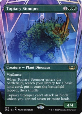 naokuroshop MTG [SNC][290][緑][R][EN][装飾庭園を踏み歩くもの/Topiary Stomper]（foil） NM