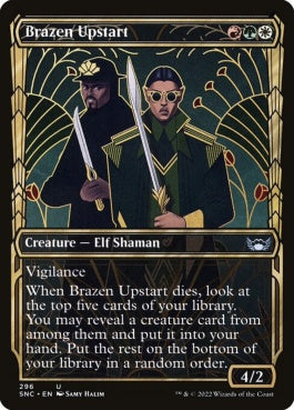 naokuroshop MTG [SNC][296][多][U][EN][厚顔な成り上がり/Brazen Upstart]（foil） NM