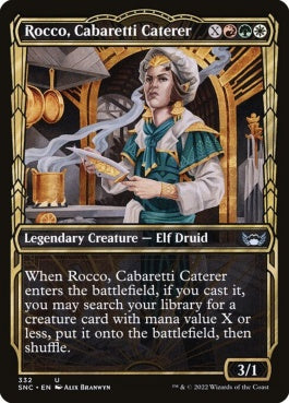 naokuroshop MTG [SNC][332][多][U][EN][舞台座一家の料理人、ロッコ/Rocco, Cabaretti Caterer]（foil） NM