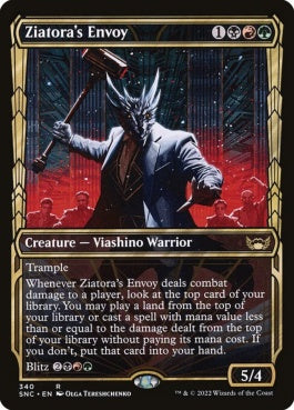 naokuroshop MTG [SNC][340][多][R][EN][ジアトラの特使/Ziatora's Envoy]（foil） NM