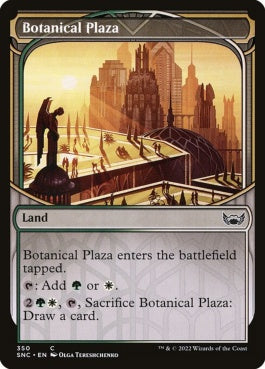 naokuroshop MTG [SNC][350][土地][C][EN][植物広場/Botanical Plaza]（foil） NM