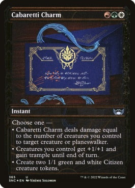 naokuroshop MTG [SNC][365][多][U][EN][舞台座一家の魔除け/Cabaretti Charm] NM