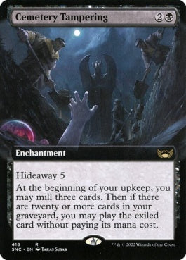 naokuroshop MTG [SNC][418][黒][R][EN][墓所細工/Cemetery Tampering]（foil） NM