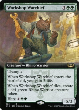 naokuroshop MTG [SNC][432][緑][R][EN][作業場の戦長/Workshop Warchief] NM