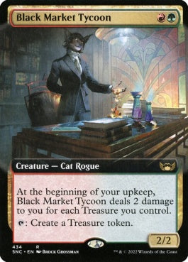 naokuroshop MTG [SNC][434][多][R][EN][闇市場の巨頭/Black Market Tycoon]（foil） NM