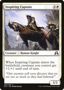 naokuroshop MTG [SOI][025][白][C][EN][鼓舞する隊長/Inspiring Captain] NM