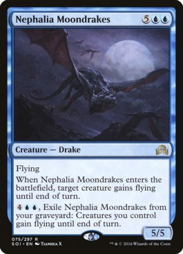 naokuroshop MTG [SOI][075][青][R][EN][ネファリアの月ドレイク/Nephalia Moondrakes] NM