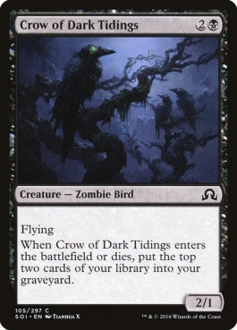 naokuroshop MTG [SOI][105][黒][C][EN][闇告げカラス/Crow of Dark Tidings] NM