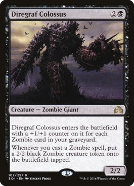 naokuroshop MTG [SOI][107][黒][R][EN][戦墓の巨人/Diregraf Colossus] NM