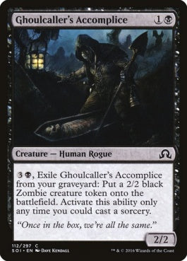 naokuroshop MTG [SOI][112][黒][C][EN][グール呼びの共犯者/Ghoulcaller's Accomplice] NM