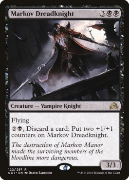 naokuroshop MTG [SOI][122][黒][R][EN][マルコフの戦慄騎士/Markov Dreadknight] NM