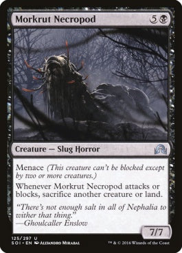 naokuroshop MTG [SOI][125][黒][U][EN][モークラットの屍蛞蝓/Morkrut Necropod] NM