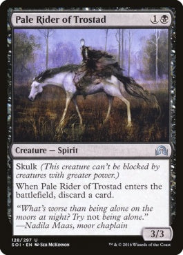 naokuroshop MTG [SOI][128][黒][U][EN][トロスタッドの死騎手/Pale Rider of Trostad] NM