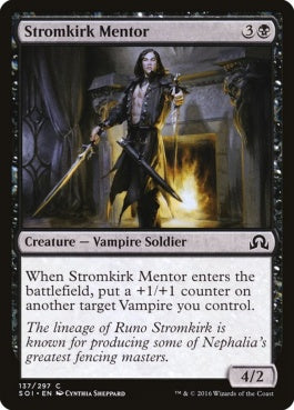 naokuroshop MTG [SOI][137][黒][C][EN][流城の導師/Stromkirk Mentor] NM