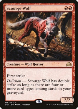 naokuroshop MTG [SOI][179][赤][R][EN][災いの狼/Scourge Wolf] NM