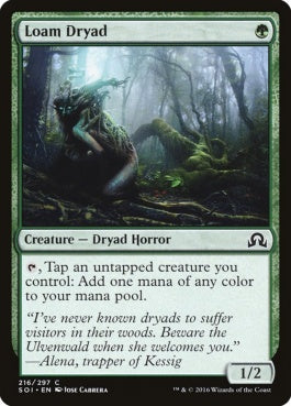 naokuroshop MTG [SOI][216][緑][C][EN][壌土のドライアド/Loam Dryad] NM