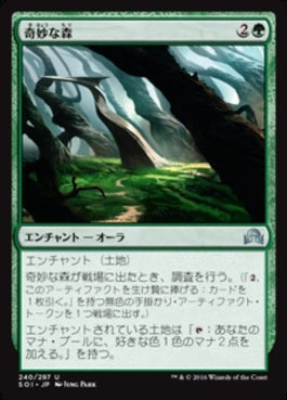 naokuroshop MTG [SOI][240][緑][U][JP][奇妙な森/Weirding Wood] NM